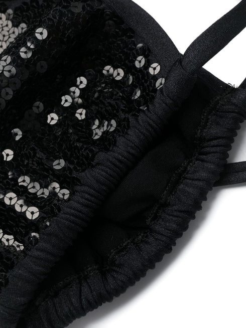 B sequinned triangle bikini